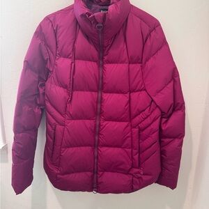 Athleta Women's Puffer Jacket - Magenta